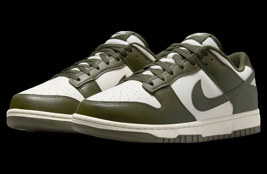 Nike Dunk Low White / Olive release photo 2