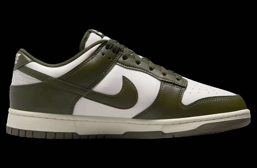 Nike Dunk Low White / Olive release photo 3