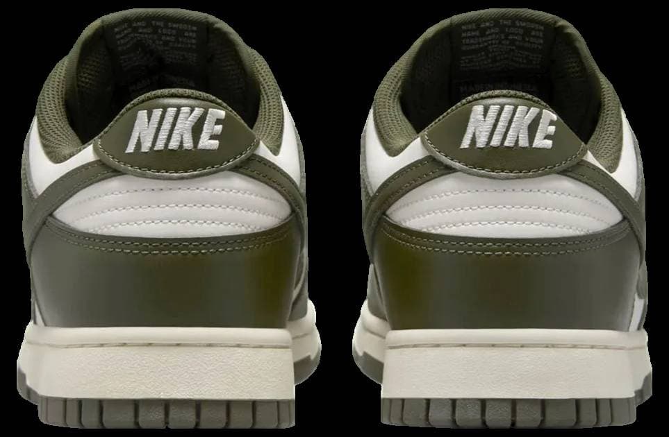 Nike Dunk Low White / Olive release photo 5