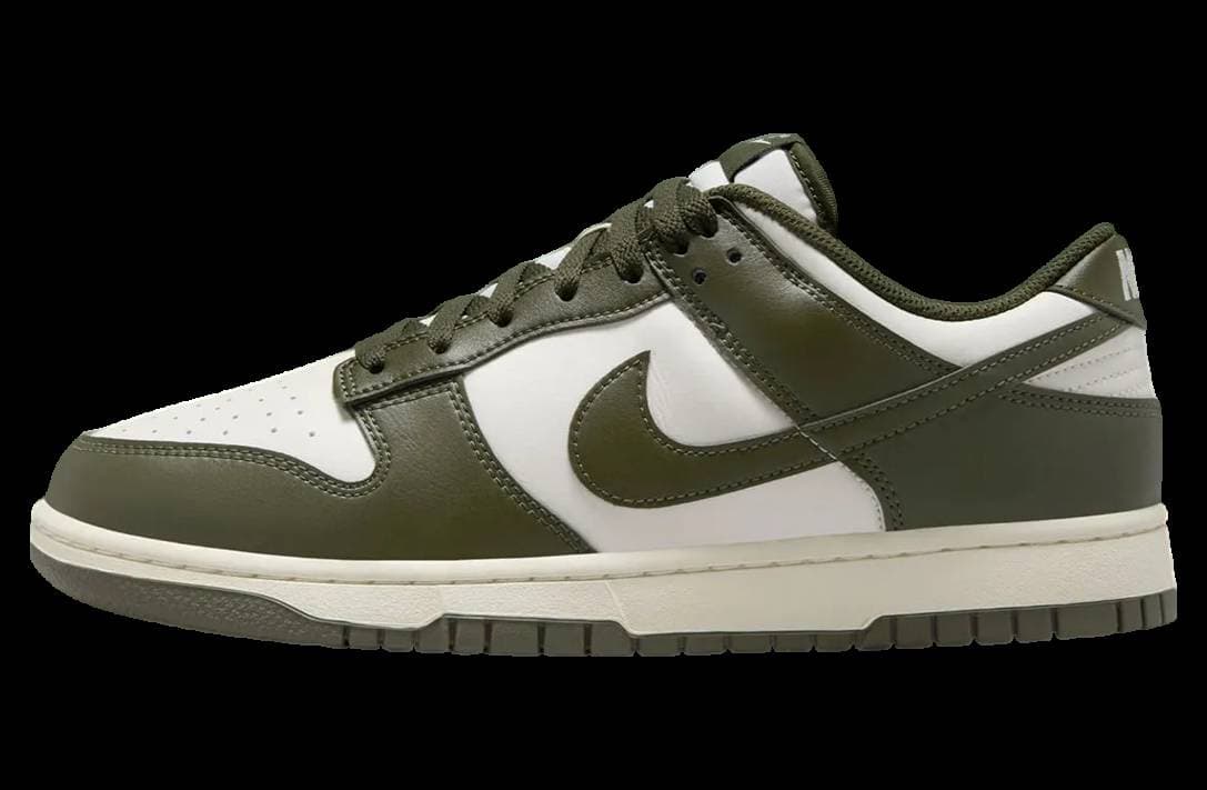 Nike Dunk Low White / Olive release photo 1