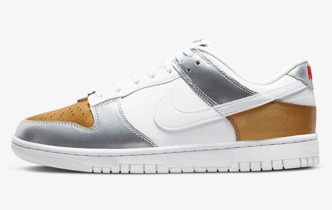 Nike Dunk Low WMNS Metallic Nike release photo