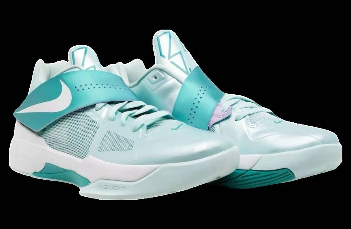 Nike KD 4 Easter Mint Candy / White release photo 2