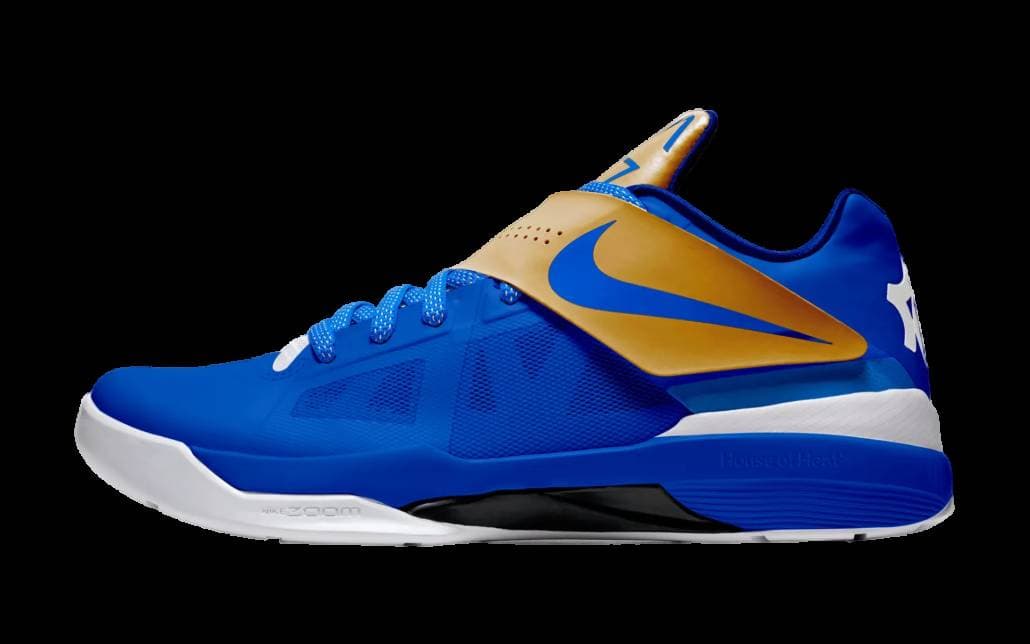 Nike KD 4 Royal White Gold Nike release photo