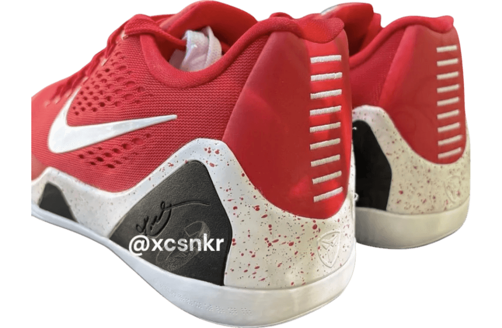 Nike Kobe 9 Elite Low Protro University Red / White release photo 2