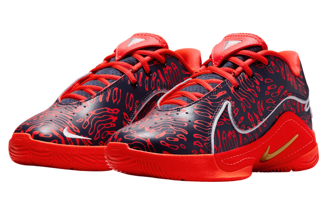 Nike LeBron 22 GS Red / Navy release photo 2