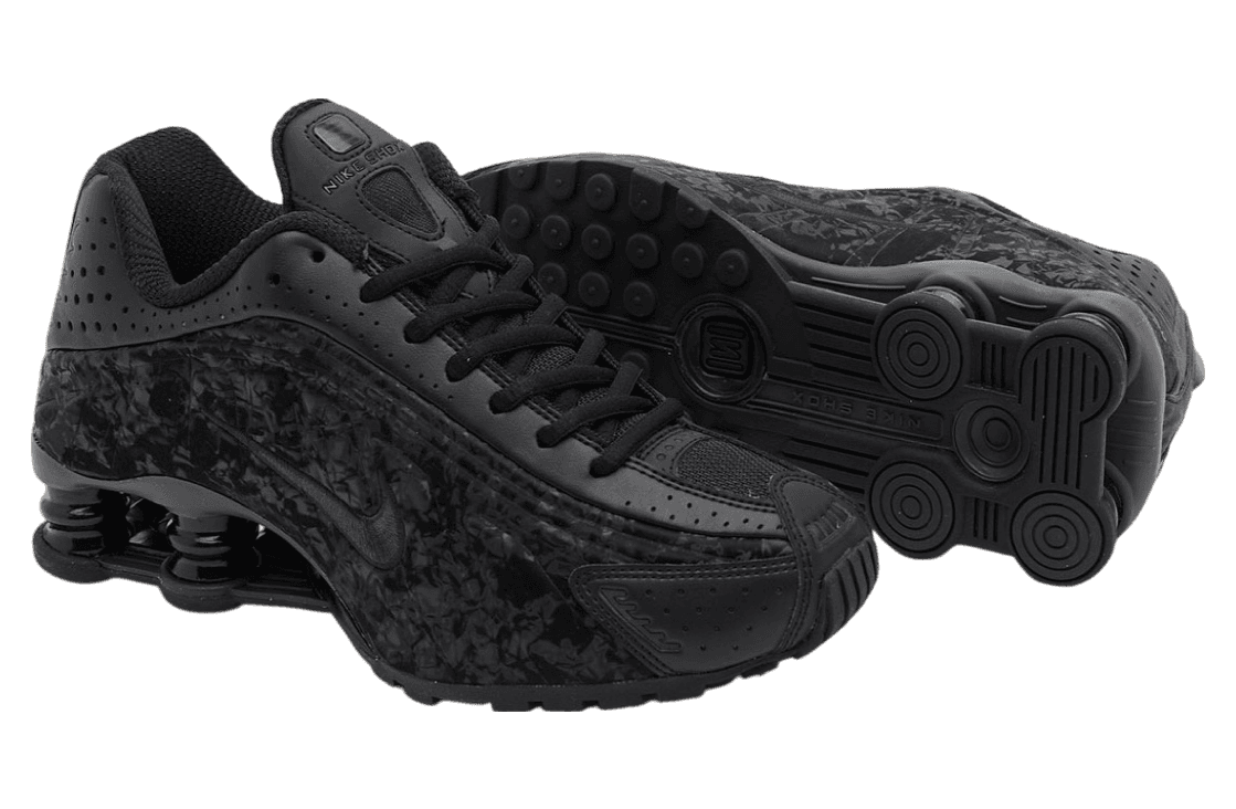 Nike Shox R4 Black Floral WMNS Black / Dark Smoke Grey release photo 3