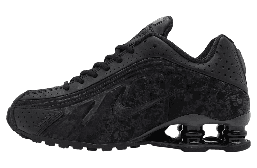 Nike Shox R4 Black Floral WMNS Black / Dark Smoke Grey release photo 1