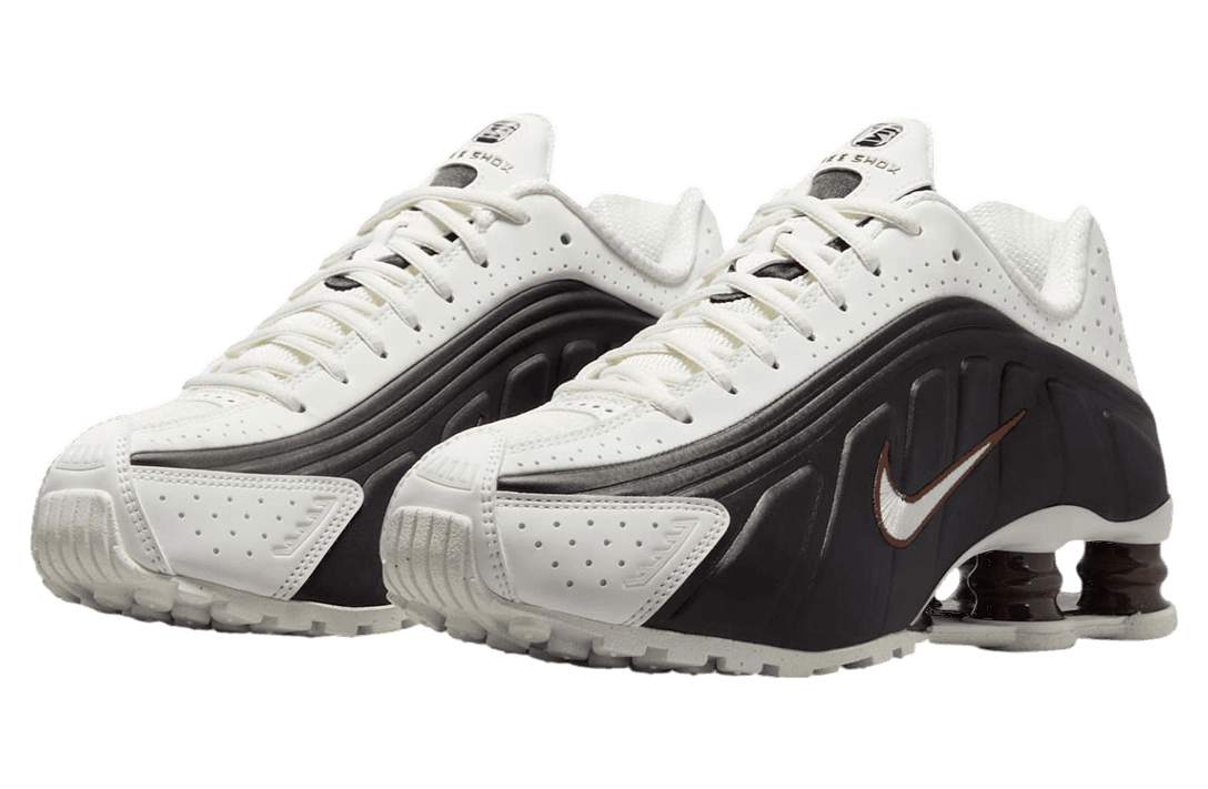 Nike Shox R4 WMNS Sail / Black / Fauna Brown release photo 2