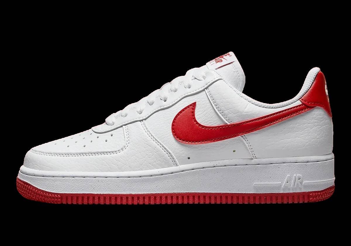 Nike WMNS Air Force 1 Low Next Nature White Red Nike release photo