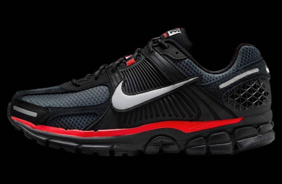 Nike Zoom Vomero 5 Bred Black / University Red Nike release photo