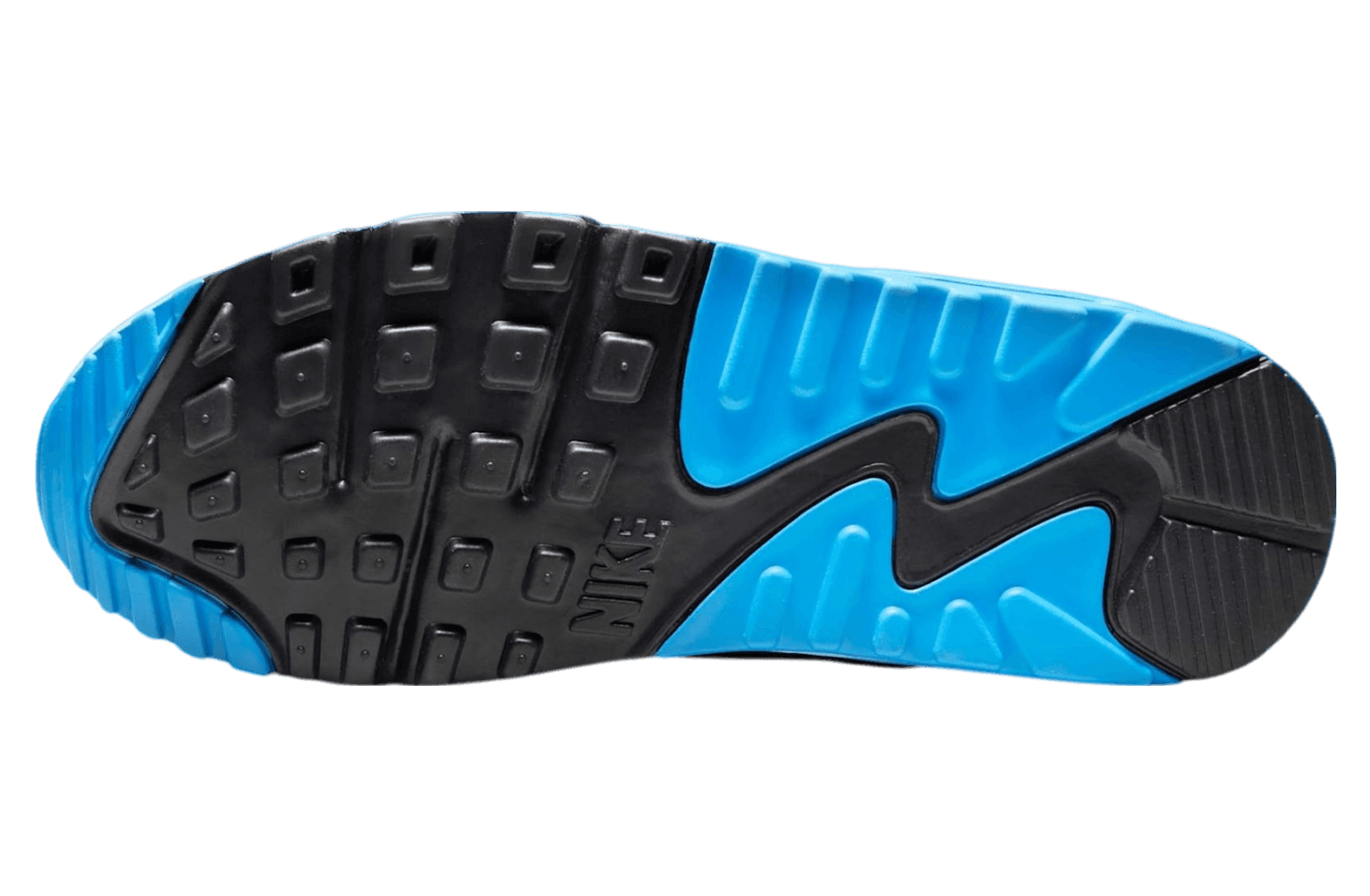 Nikes Air Max 90 Platinum Tint / Blue Lightning release photo 3