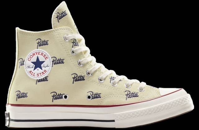 Patta x Converse Chuck 70 Natural Ivory / Insignia Blue release photo