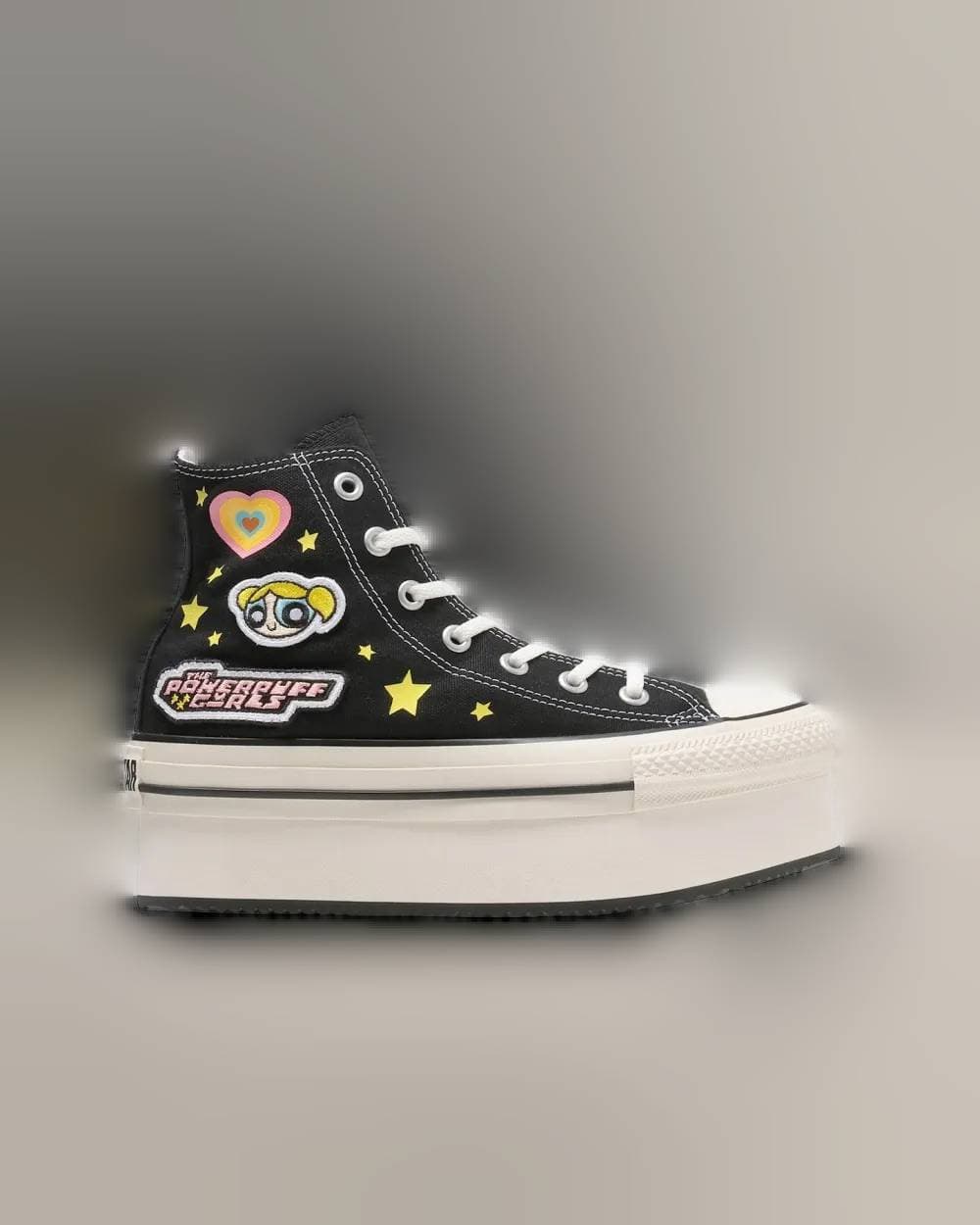 Powerpuff Girls x Converse All Star Chunky Line Hi Black release photo