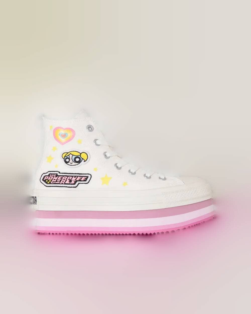 Powerpuff Girls x Converse All Star Chunky Line Hi White release photo