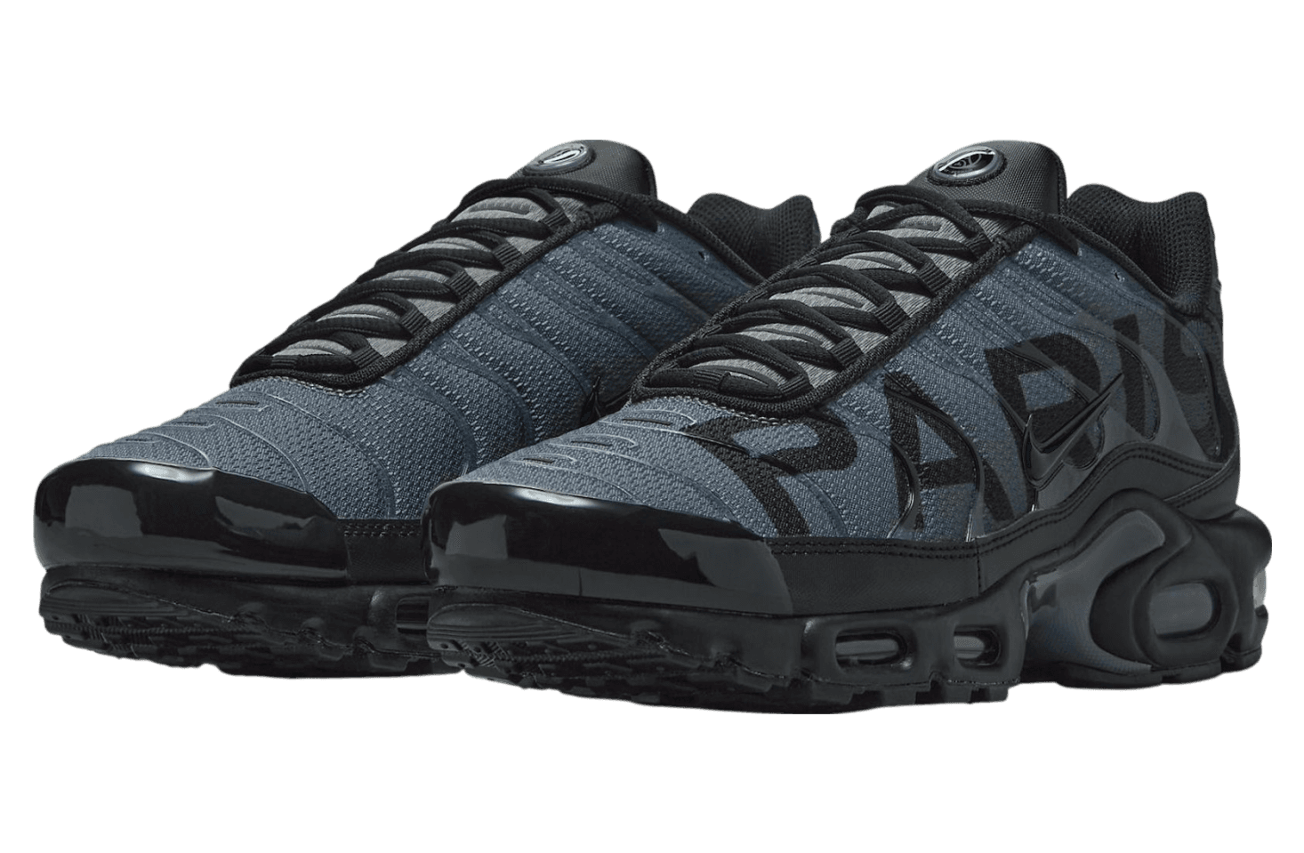 PSG x Nike Air Max Plus Black / Particle Grey release photo 2