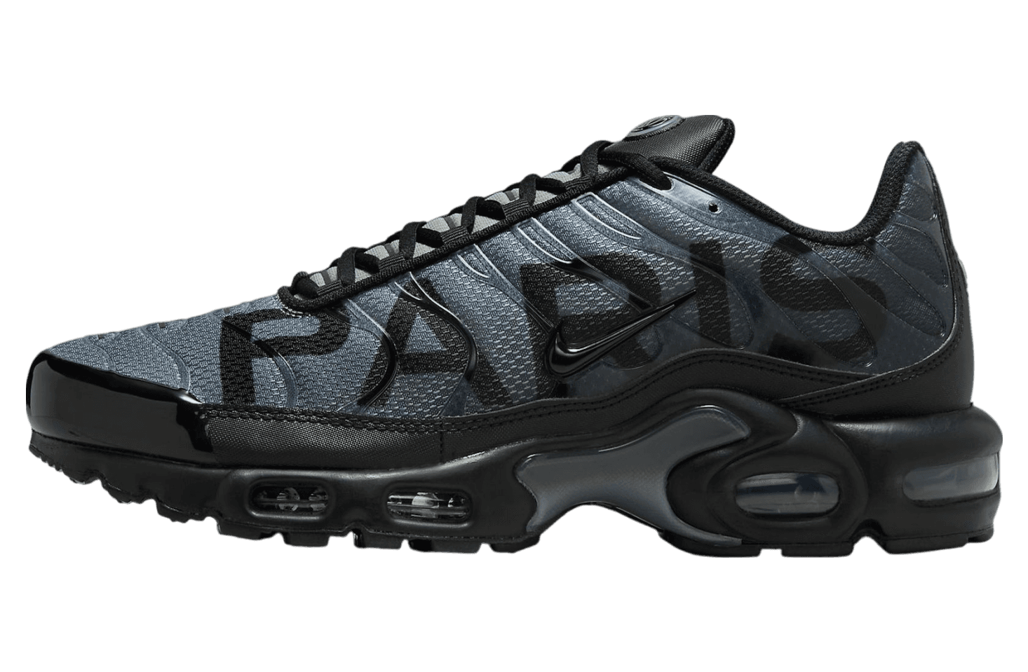 PSG x Nike Air Max Plus Black / Particle Grey release photo 1