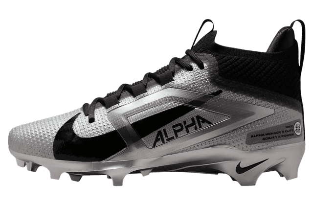 Saquon Barkley x Nike Alpha Menace 4 Elite Black / Wolf Grey Nike release photo