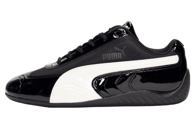 SNS x Puma Speedcat OG Black Patent Leather Black / Vapor Gray Puma release photo