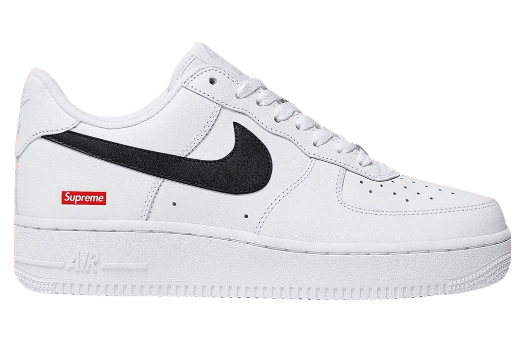 Supreme x Nike Air Force 1 Low White / Black release photo 1