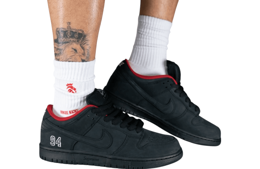 Supreme x Nike SB Dunk Low 94 Black 2025 release photo 5