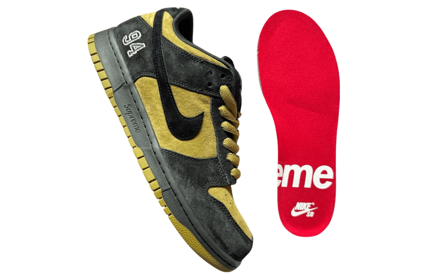 Supreme x Nike SB Dunk Low Camper Green Camper Green / Black release photo 3