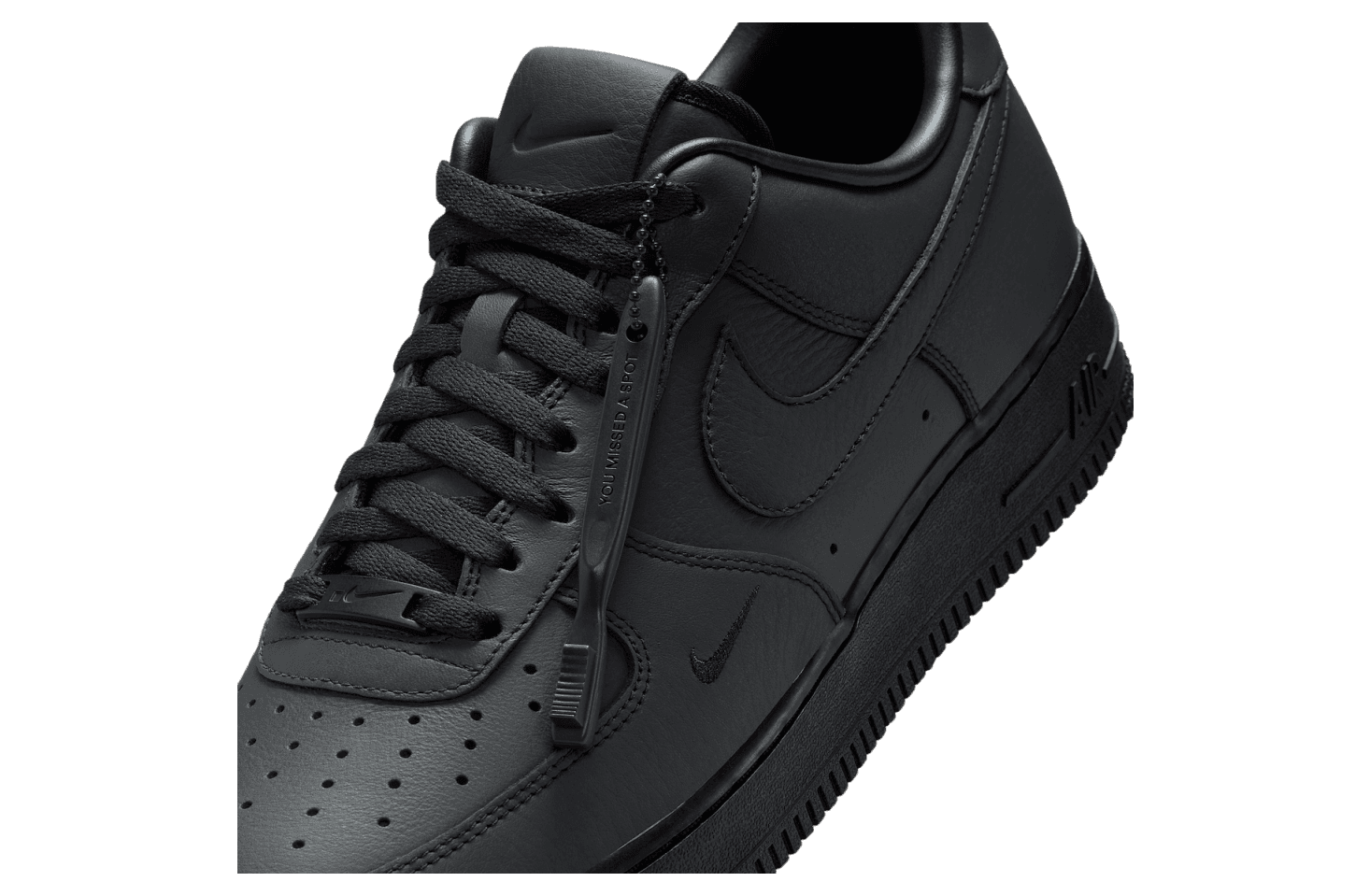 .swoosh x Nike Air Force 1 Low Black release photo 7