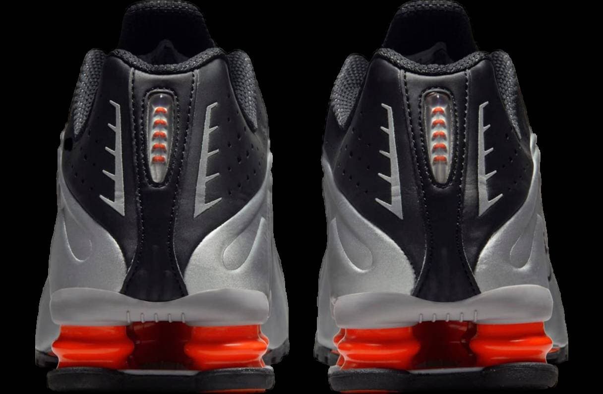 The Nike Shox R4 Metallic Silver / Red release photo 6