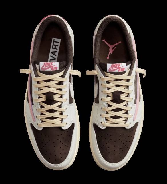 Travis Scott x Air Jordan 1 Low OG Dark Pony/Pink Oxford release photo 4