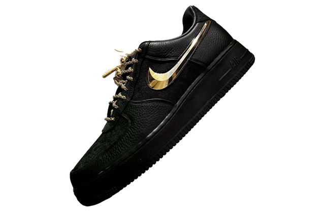 Victor Solomon x Nike Air Force 1 Low Black / Metallic Gold Nike release photo