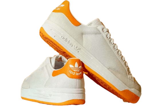 West Nyc x Adidas Rod Laver Footwear White / Orange adidas release photo