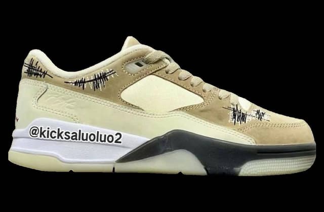 Who Decides War x Jordan Flight Court WMNS Coconut Milk Jordan release photo