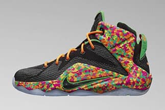 NIKE LEBRON 12 GS “FRUITY PEBBLES” Nike release photo
