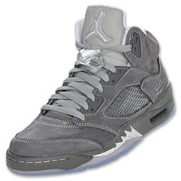 Men's Air Jordan Retro V Basketball Shoes Wolf Gray release photo 1