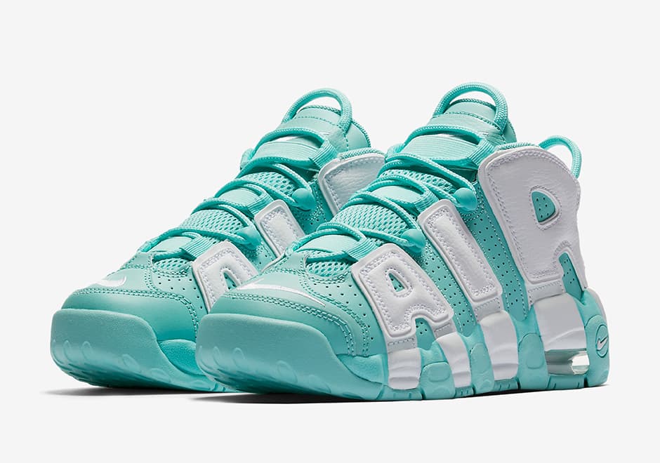 Nike Air More Uptempo GS “Island Green” release photo 1