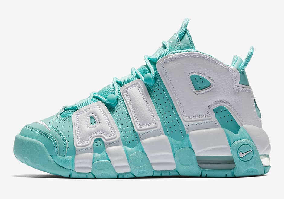 Nike Air More Uptempo GS “Island Green” release photo 2