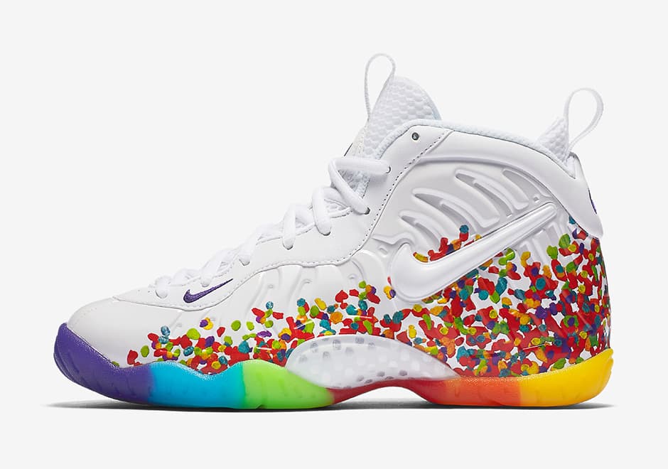 Nike Little Posite Pro “Fruity Pebbles” release photo 2