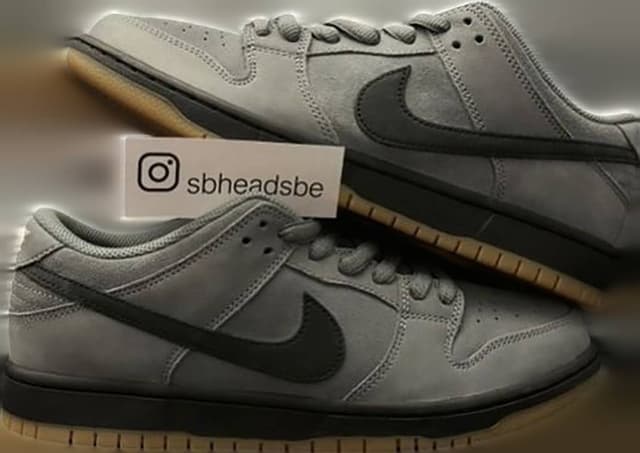 Nike SB Dunk Low Pro Iso Cool Grey Cool Grey / Black Nike release photo