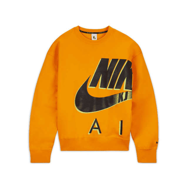 Nike x Kim Orange Fleece Crew release photo 1