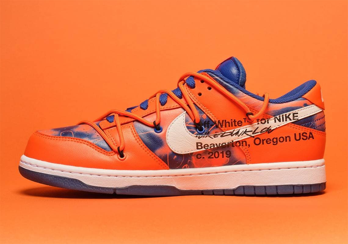 Futura x Off-White x Nike Dunk Low "Syracuse" release photo 13