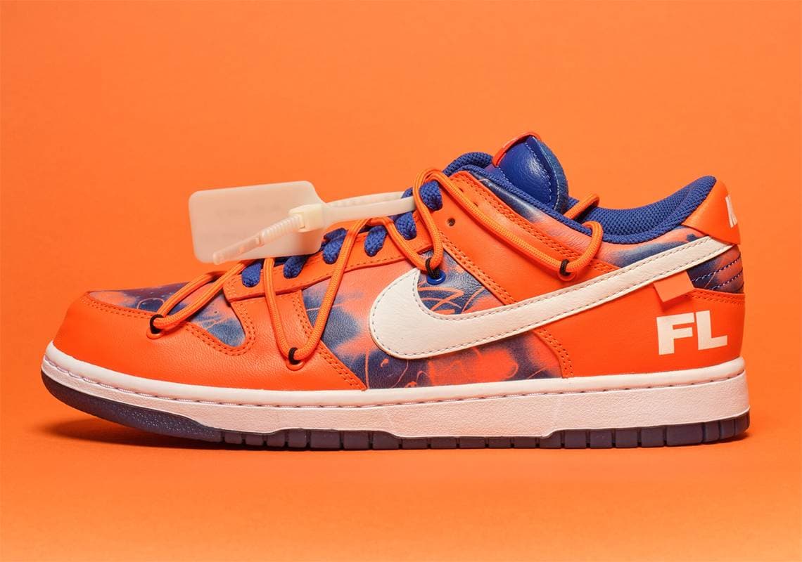Futura x Off-White x Nike Dunk Low "Syracuse" release photo 12