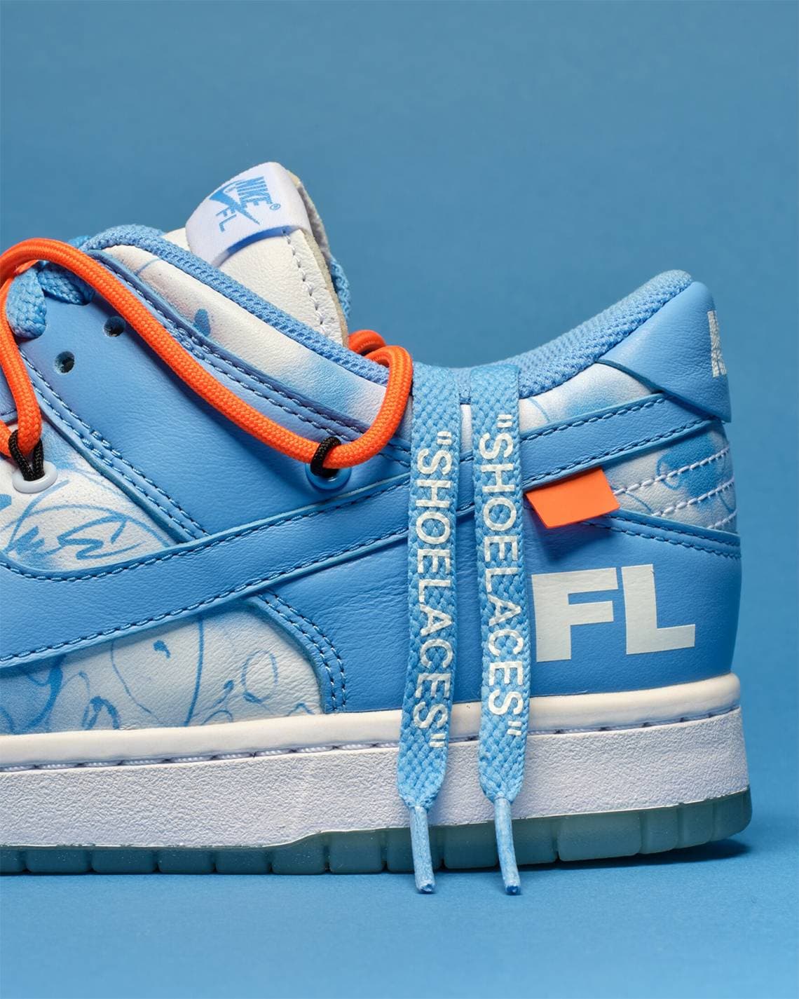 Futura x Off-White x Nike Dunk Low "Syracuse" release photo 7