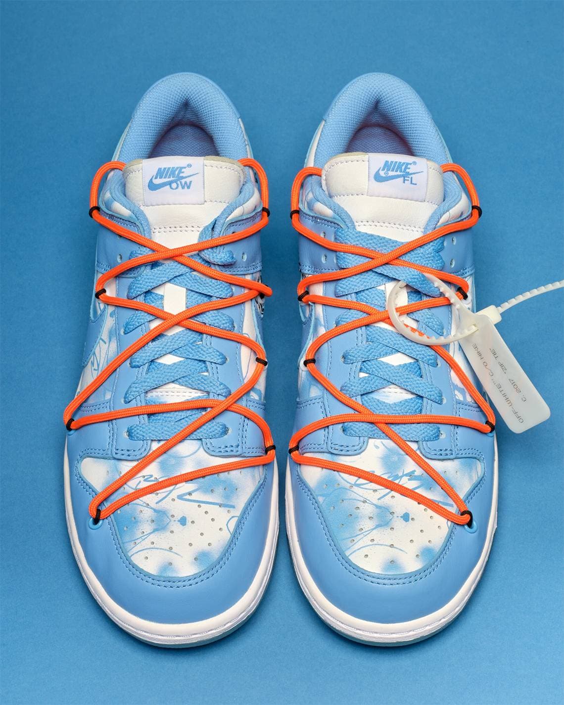Futura x Off-White x Nike Dunk Low "Syracuse" release photo 5