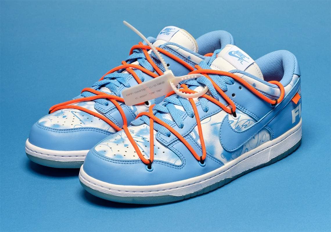 Futura x Off-White x Nike Dunk Low "Syracuse" release photo 3