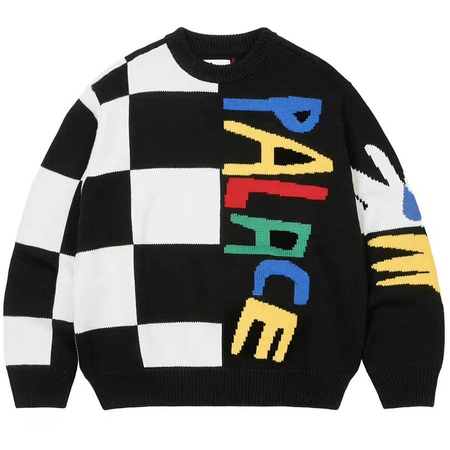 Palace Jcc+ Knit Crew Black release photo 1