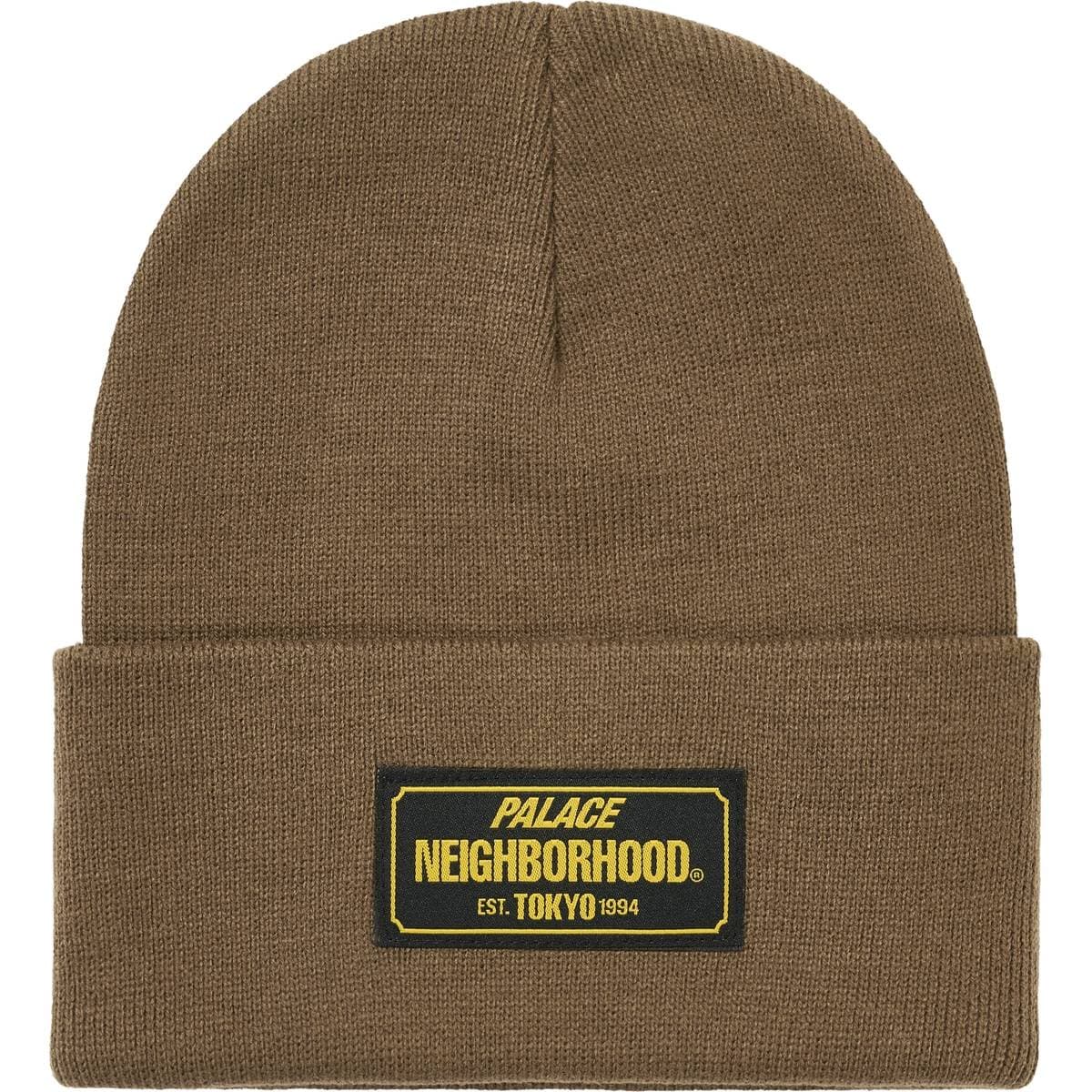 Palace Neighborhood Beanie Tan release photo 1