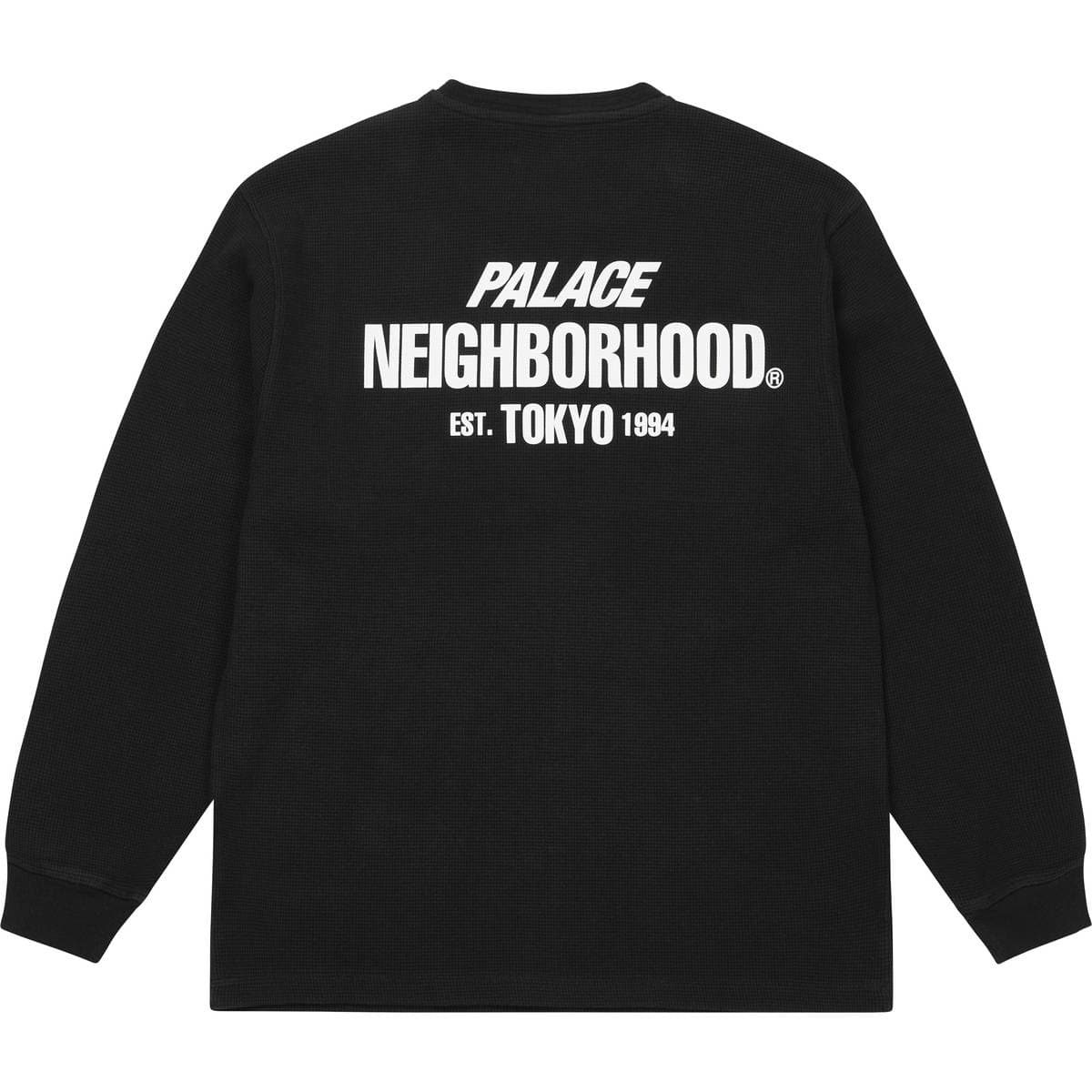 Palace Neighborhood Waffle Jersey Black release photo 1