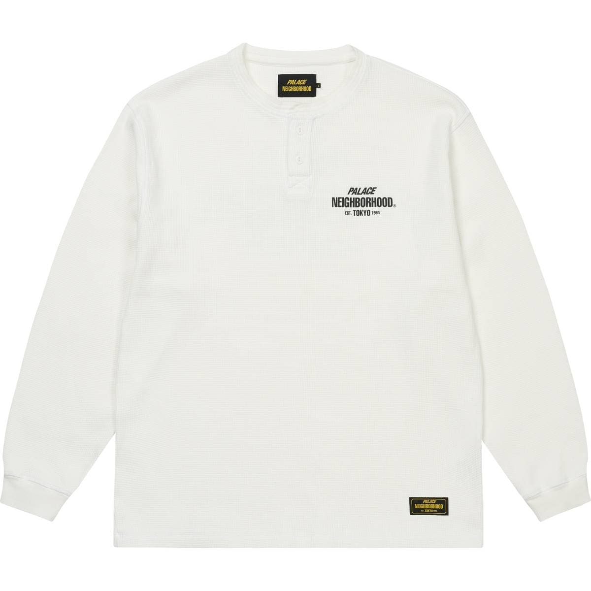 Palace Neighborhood Waffle Jersey White release photo 1