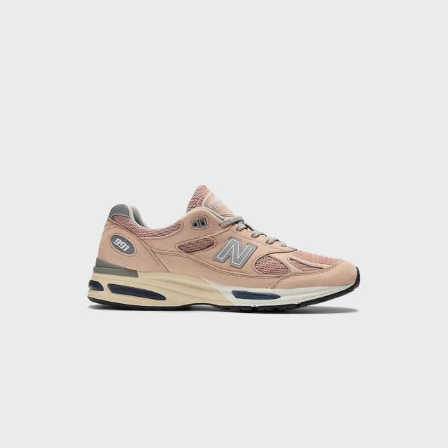 New Balance Made in UK 991v2 - Mahogany Rose / Silver New Balance release photo