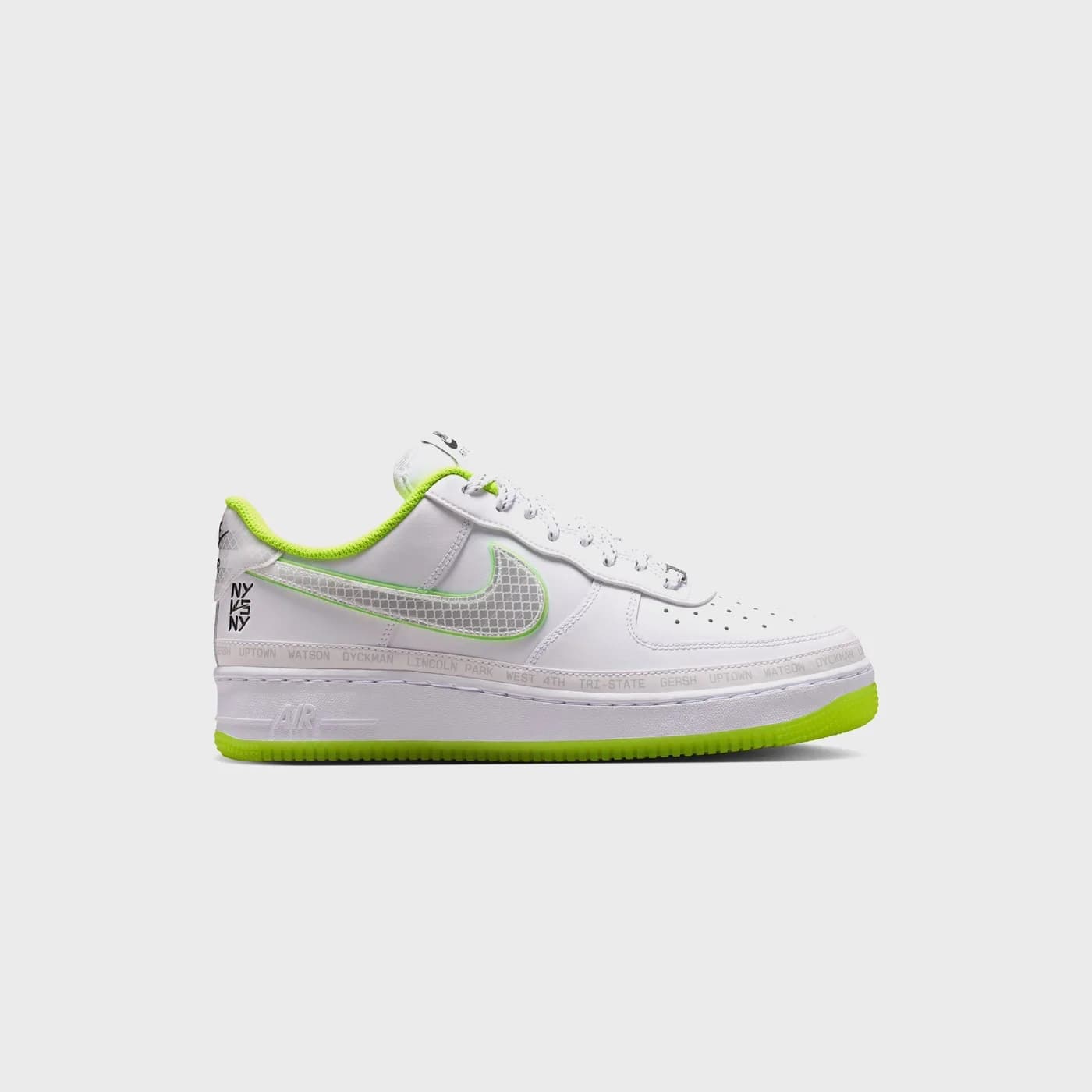 Nike Air Force 1 '07 - White / White / Barely Volt / Black Nike release photo