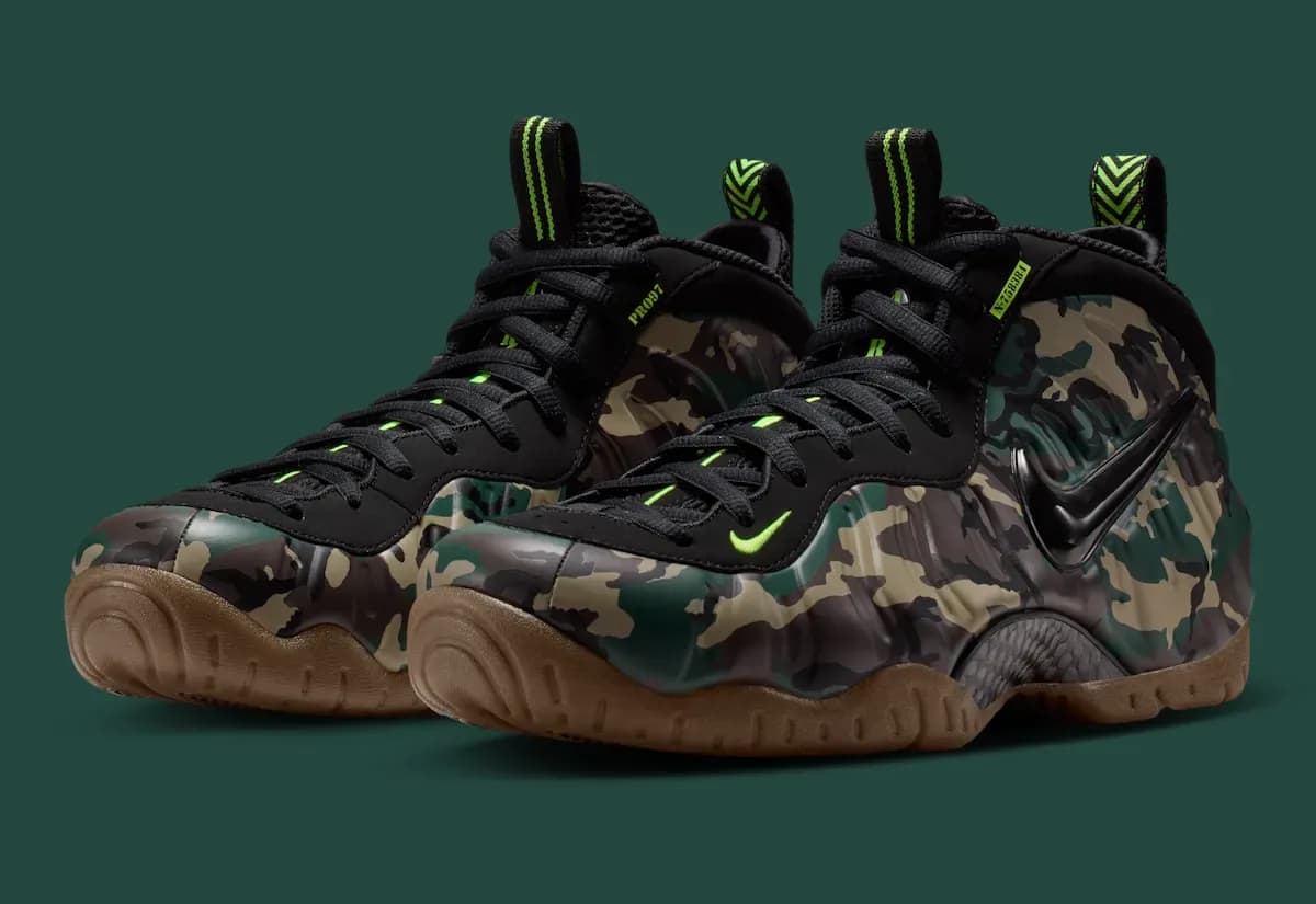 Nike Air Foamposite Pro “Green Camo” Nike release photo